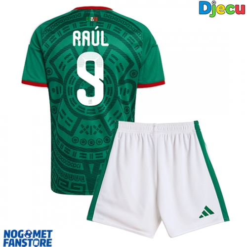 Meksiko Raul Jimenez #9 Domaci Dres za djecu SP 2026 Kratak Rukav (+ Kratke hlače)